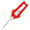 1pc Garden Pruning Shears with Red Grip – Stainless Steel Straight Blades for Rose Arrangement, Plant Trimming & Fruit Harvesting, Garden Shears