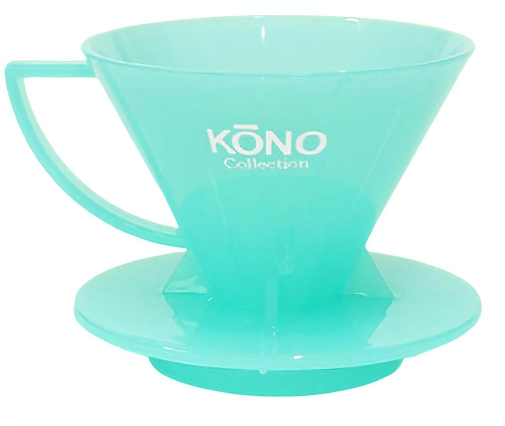 Kono Style Coffee 2024 Summer Limited Edition Cup Milky [Meimon KONO] Dripper, Color, 1-2 Capacity, Green, Transparent, Green, MDN-21MGR