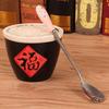 Stylish Floral Ceramic Handle Stirring Spoon With Durable Stainless Steel For Beverages