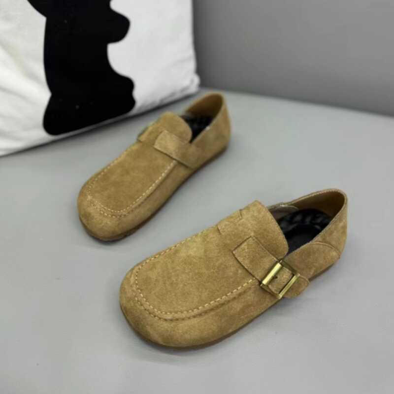Autumn new flat comfortable beanie shoes boken shoes lazy shoes xs 38