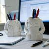 Desktop Organizer for Stationery Doctor Nurse Shape Pen Holder, 3D Print Resin Organizer, Large Capacity Pot with Weighted Base, Office Supplies
