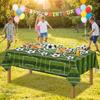 Disposable Football Theme Tablecloth Soccer Grass Design Soccer Banner  Birthday Party