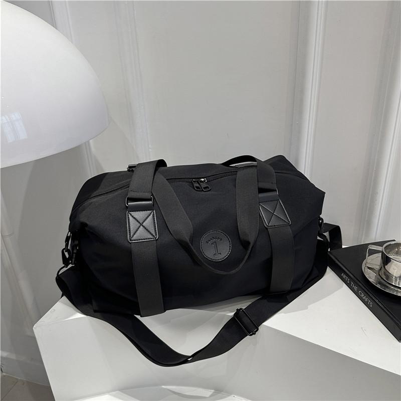 Lightweight Solid Color Large-capacity Storage Bag Sports Going Out Casual Versatile Simple Portable Shoulder Messenger Bag Women