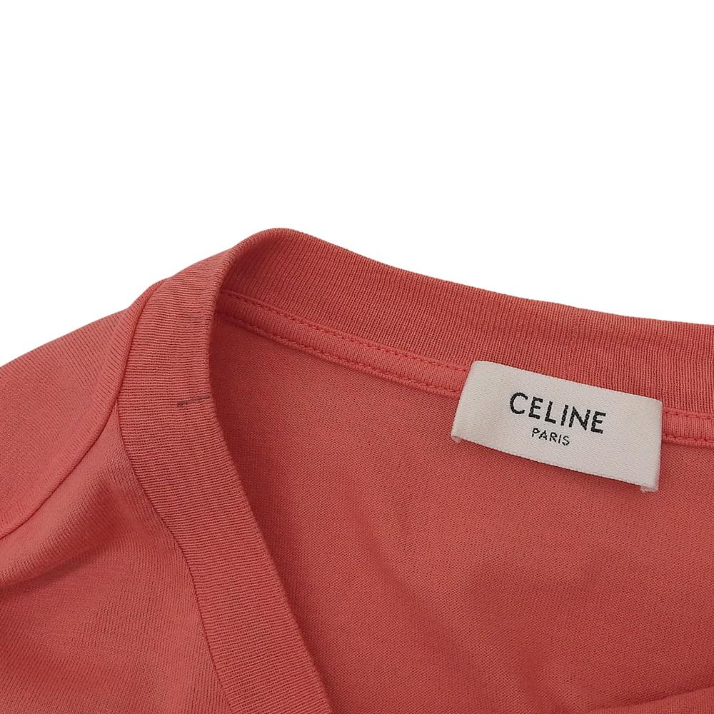 Celine Men's Gradient Logo T-Shirt, Multicolor, XS, 2X681731Y Tops XS multicolorUsed