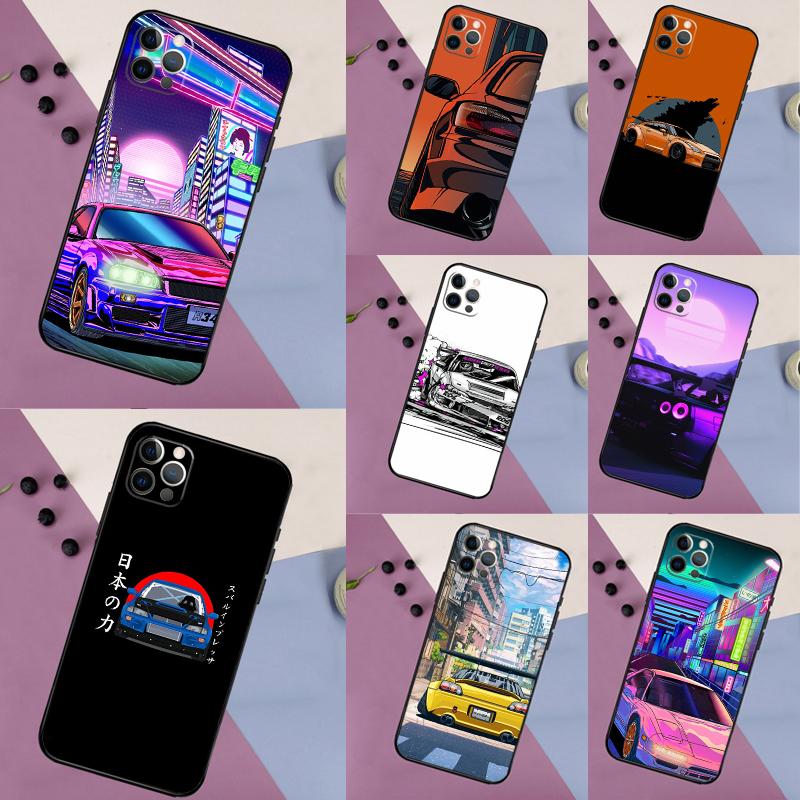 JDM Tokyo Drift Sports Car Case For Samsung Galaxy M31 M13 M11 M12 M14 M15 M06 M16 M36 M56 M53 M32 M52 M35 M55 M34 M54