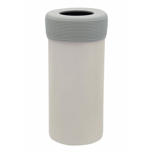 Ogura Pottery Vacuum Insulated PET Bottle Holder, Double-Walled Stainless Steel, Fits 500-600ml, Slim (Gray), Approx. 8.1 X H17.1cm