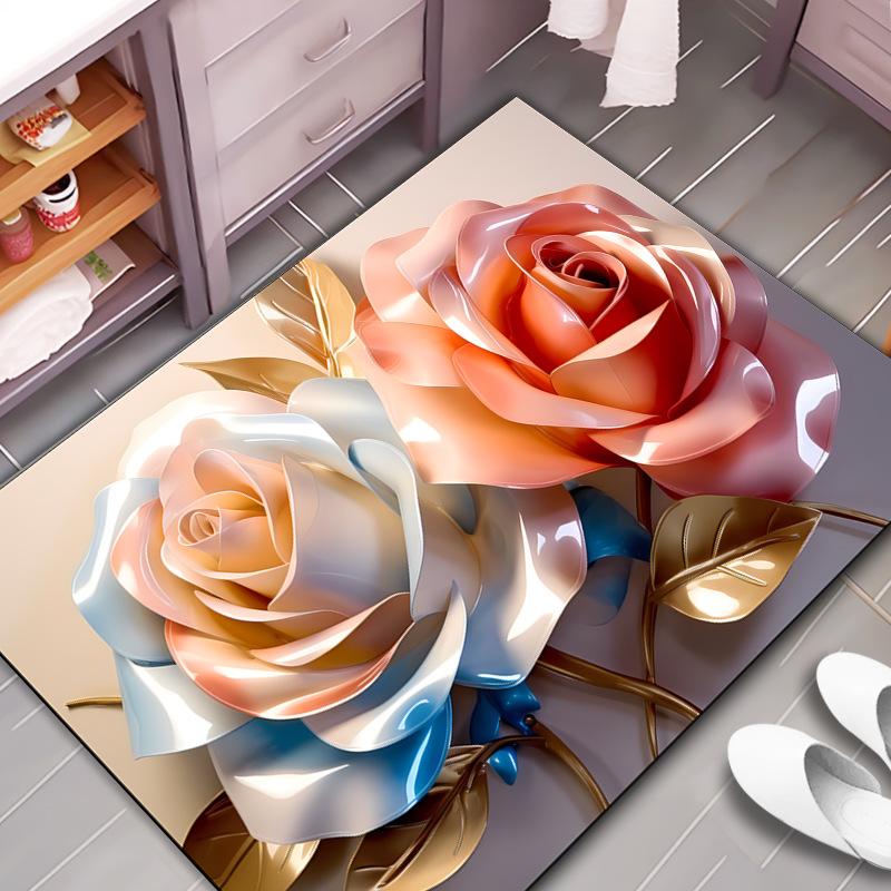 

3D Продвинутый Впитывающий Коврик для Пола из Диатомитовой Грязи Нескользящий Коврик для Пола в Ванную Комнату Коврик для Пола у Двери Ванной Быстросохнущий Оптовая Продажа 50*80cm [diatomaceous earth]