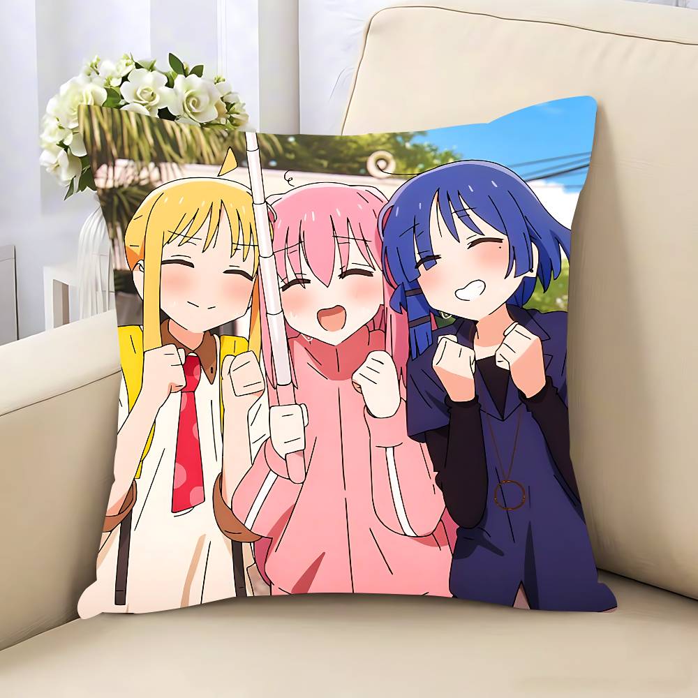 Anime Singer B-Bocchi The Rock! Pillow Case Removable Washable Cushion Cover – All-Season Soft Linen