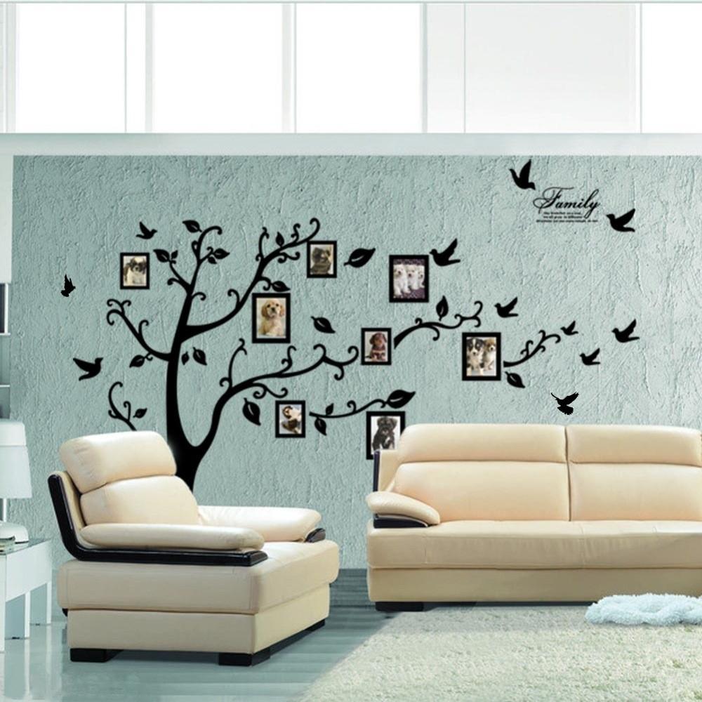 Modern Minimalist Photo Tree Wall Sticker For Living Room And Bedroom Decor