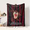 Custom Name Tazmanian Devil Flannel Blanket Throw Blanket Soft Warm Sofa Bed home Decor Unique Gift