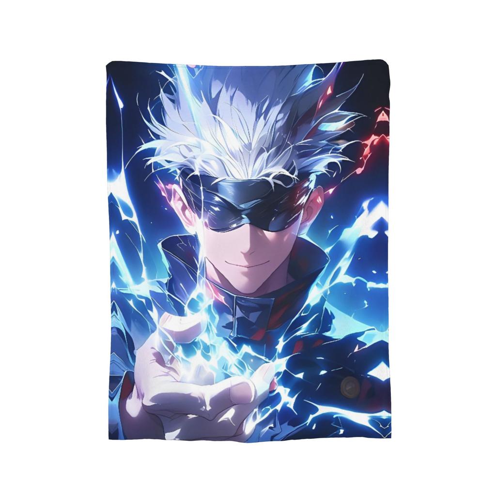 Ryomen Sukuna Velvet Throw Blanket Jujutsu Kaisen Anime Blanket for Sofa Travel Lightweight Bedspread,