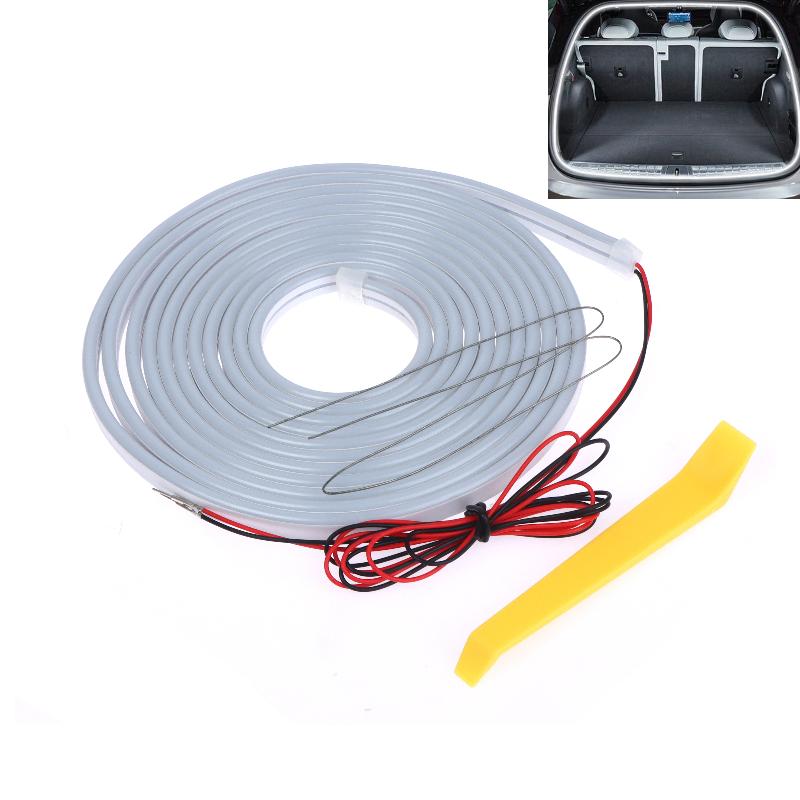 1 Set Ultra-Bright Car Trunk Led Car Interior Decorative Lamp Strip Sensor Tail Box Light Strip Automatic Atmosphere Light