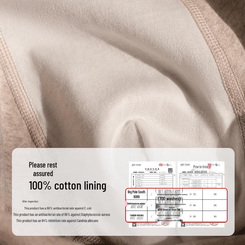 Romon Men's Pure Cotton Boxer Briefs (4-Pack)