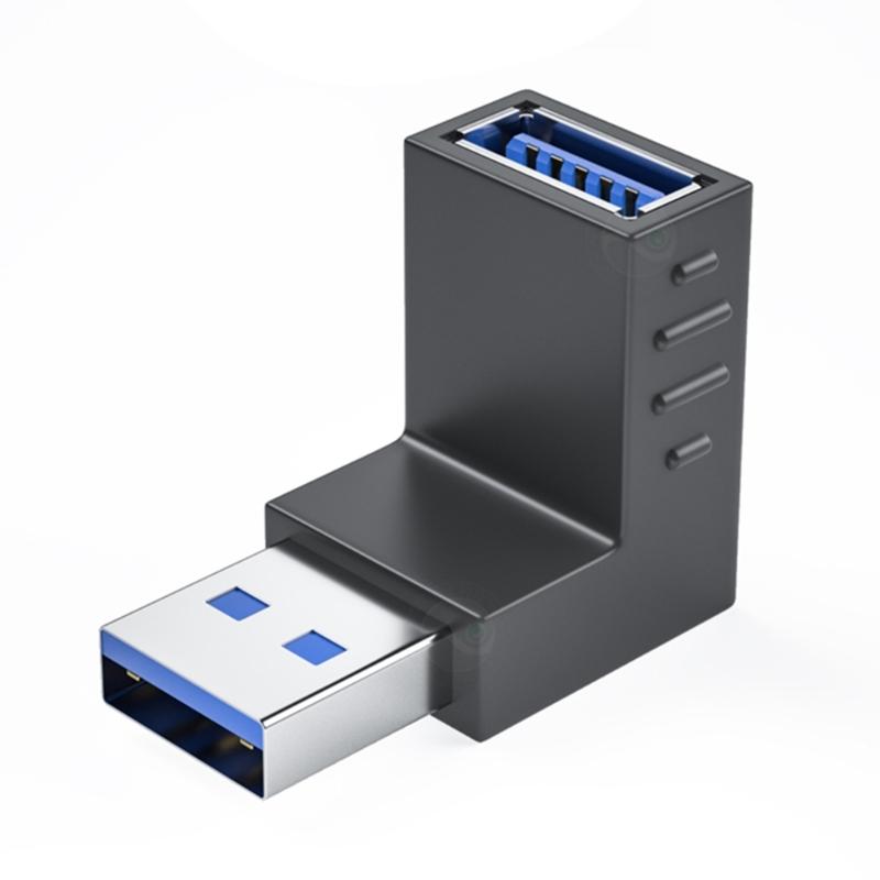 90 Degree USB 3.0/USB 2.0 To USB 3.0/USB 2.0 Adapter 10Gbps USB 3.0/USB 2.0 Female To USB Male Adapter Data Sync Adapter