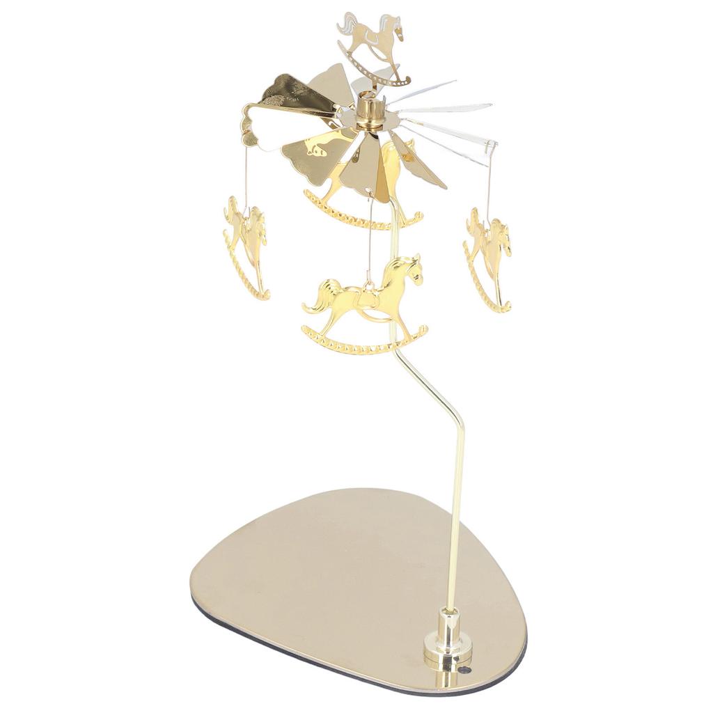 Candle Holder Round Triangle Tray Romantic European Style Stainless Steel Rotating Aromatherapy Wind Chime Candle Holder