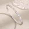 Luxury Geometric Zirconia Honeycomb Bracelet with Clasp In Three Colors