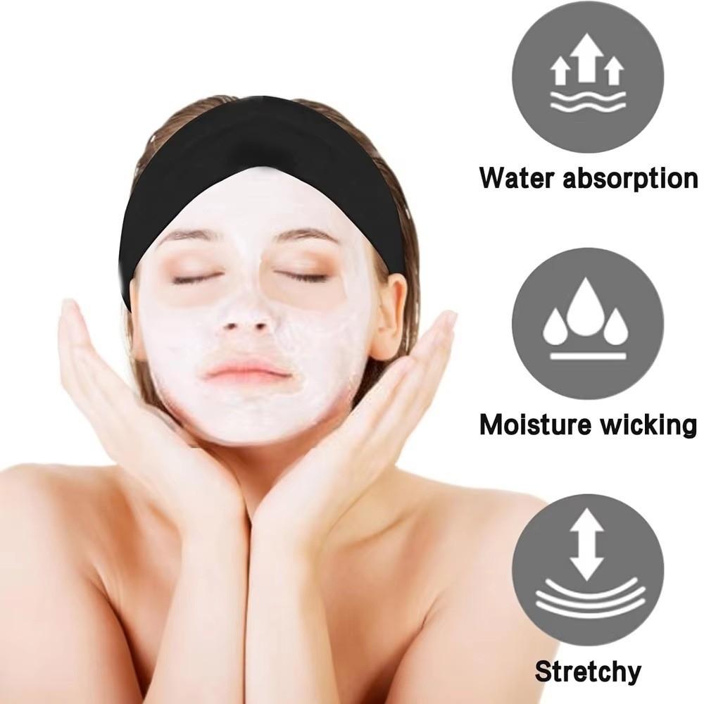 Elastic Sweat Absorbing Headbands Absorbent Sweat Ponytail Holder Sport  Headbands  Men Women