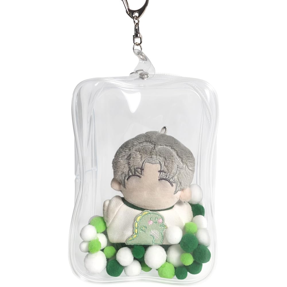 

Чехол YUYAKESHI OB11, Игрушка, BJD, Для путешествий, Прозрачный, Мягкий, Ita-bag, Кукла, Для прогулок, Брелок, Мягкая игрушка, Пылезащитное хранение (Квадратный, с помпоном,