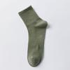 Men's Spring and Summer Thin Business All-season Mid-top Mesh Cotton Socks, Pure Cotton Breathable Men's Business Solid Color Spring and Autumn Style