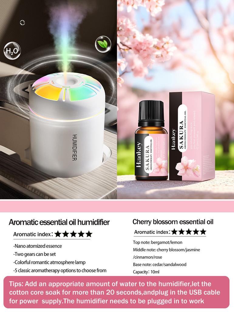 Xiaomi 180ML Air Humidifier USB Electric Aroma Diffuser Essential Oil Purifier Aromatherapy Mist Maker Lights For Car Home Bedroom