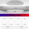 AAAN1 For GRsport Car Transparent Door Handle Bowl Protective Film Anti-Scratch Sticker Accessories Rav4 Auris Hilux Aygo Yaris