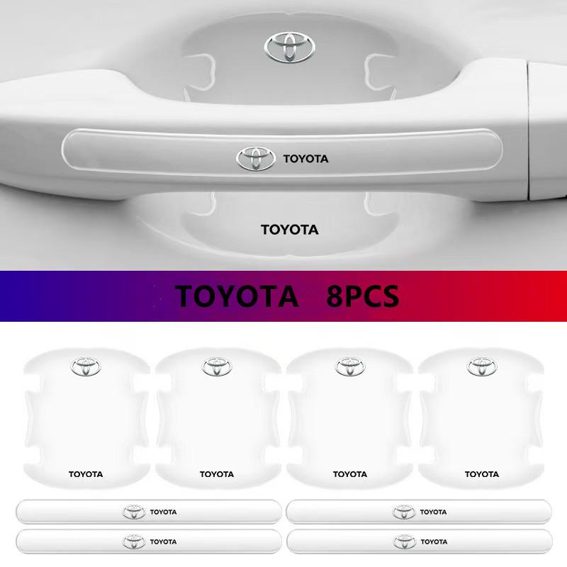 

For Toyota GRsport Car Transparent Door Handle Bowl Protective Film Anti-Scratch Sticker Accessories Rav4 Auris Hilux Aygo Yaris