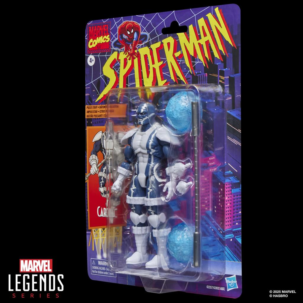 Hasbro MARVEL Legends Series Cardiac Retro Blister Package Comics Action Figure G2357 Spider-Man Collector's (Authentic)