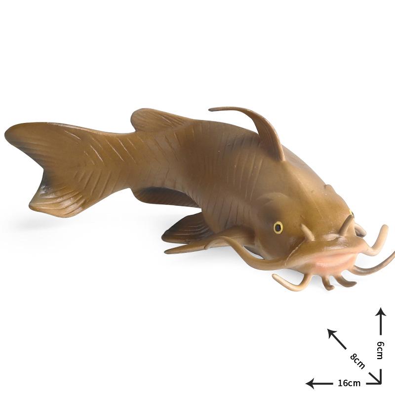 Children's Catfish Model Toy: Marine Animal Simulation with Whiskers - Underwater Ancient Creature Educational Figure