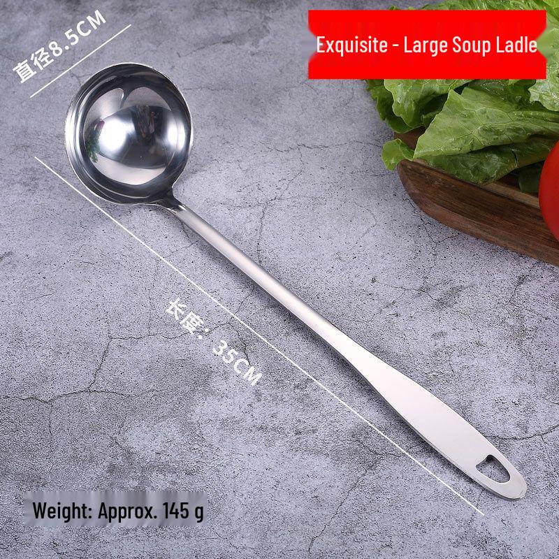 Stainless Steel Soup Ladle and Colander Holder Stand for Restaurants