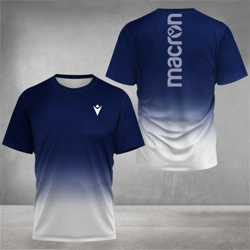 Men's and Women's Quick Drying Sports T-shirts Tennis Economy 3D Printing Short Sleeved Soft Badminton Tops Summer Fashion
