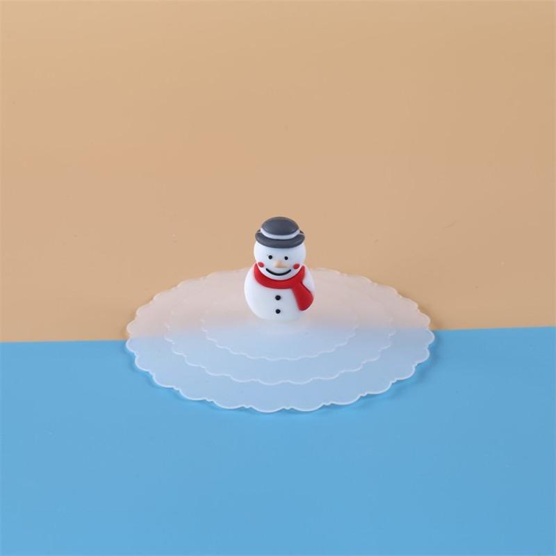 Silicone Universal Wave-shaped Cup Lid Soft Cover Dust-proof Food-grade Mug Daily Student Supplies