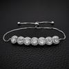 Classic Full Diamond Crystal & Emerald Zircon Adjustable Women's Bracelet S5243
