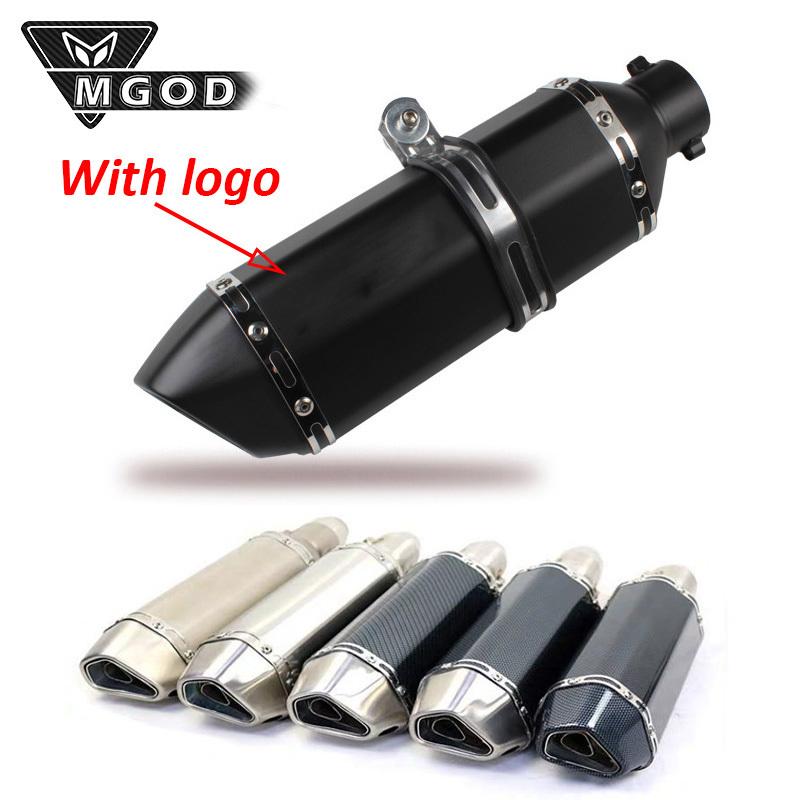 Universal Motorcycle Exhaust Pipe 51mm DB Killer Escape Moto Racing Modified Pit Bike For Kawasaki Z650 Ninja400 Versys 650 MT09