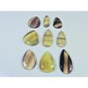 245Cts. Natural Rainbow Fluorite Pear Cabochon Loose Gemstone 09 Pcs Lot C-913