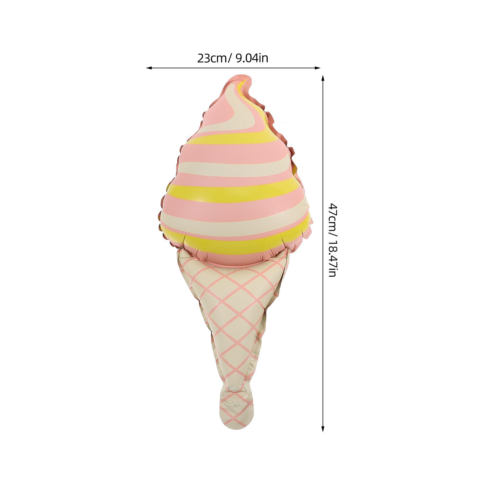 

10Pcs Ice Cream Balloons Adorable Ice Cream Cone Foil Balloons Birthday Party Decor Kids Summer Event Supplies other розовый
