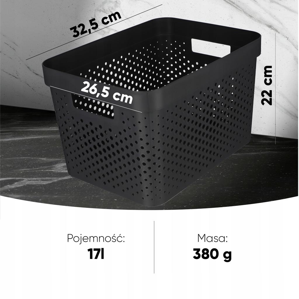 Curver Basket Container Box Organizer Set 3x