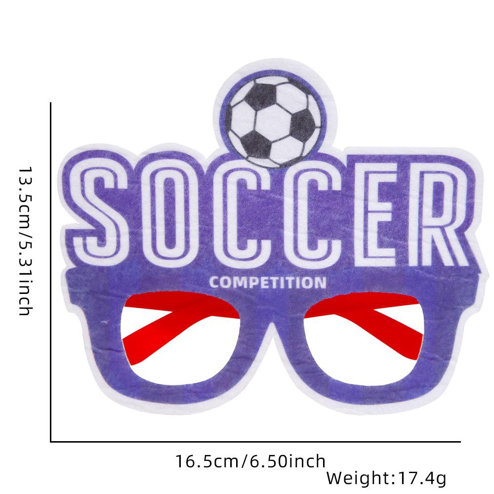 Football Decoration Photo Prop Glasses Football World Regional Match Theme Party Decoration Football Element Fan Supplies