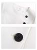 Stylish Beige A-Line Mid-Length Dress with Three-Quarter Sleeves and Round Neck for Spring/Summer