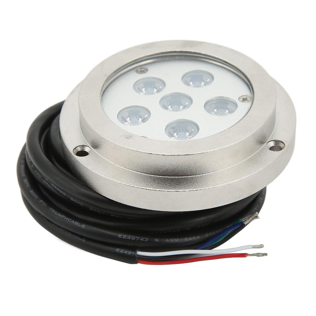 3.8in Boat Underwater Light 316 Stainless Steel IP68 Waterproof Strong Sealing for Ships Yachts Motorboats Boat Underwater Light