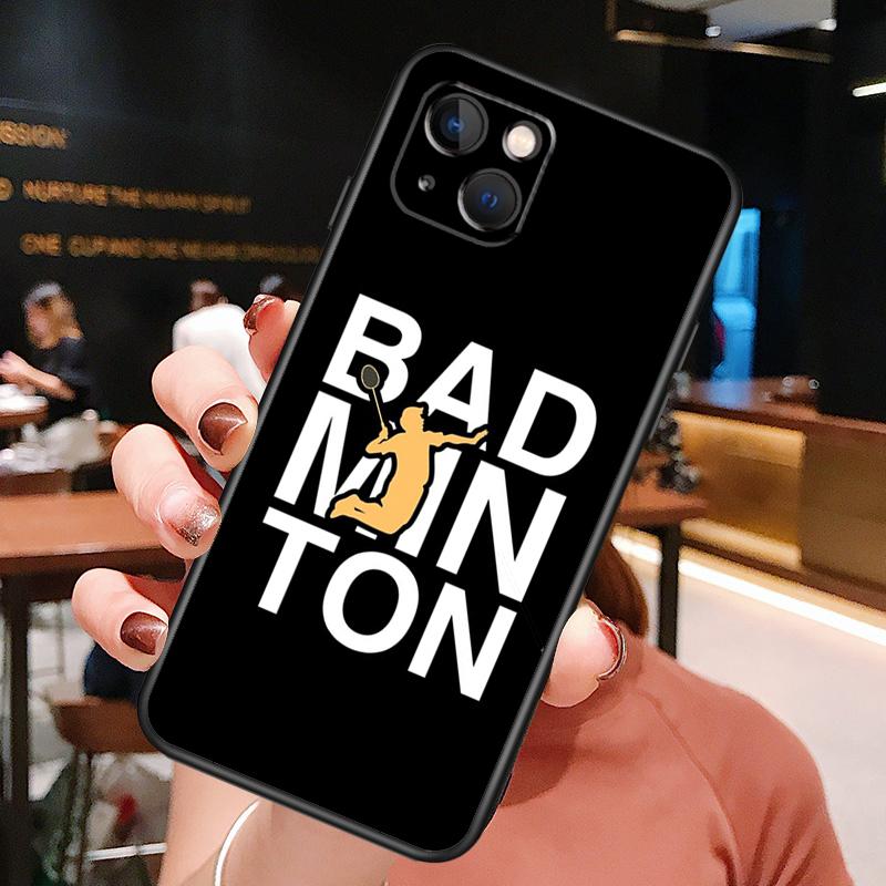 Badminton Sport Phone Case For iPhone 16 Pro Max 15 14 13 12 11 Pro Max Plus 12 13 Mini XR 16e Funda Cover
