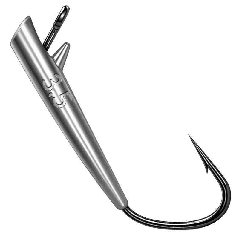 Ozark Anti-Snag Micro Jig Head Soft Bait Hook for Universal Outdoor Fishing