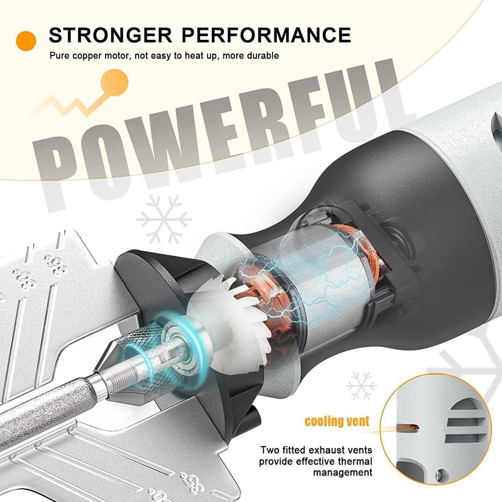 Cordless Chainsaw Sharpener Electric Grinder Polishing Tool for Saw Chain Sharpening and Maintenance