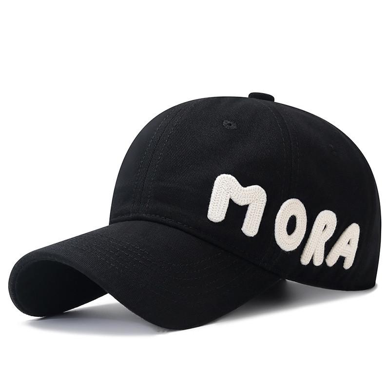Casual Cotton Baseball Cap With Embroidered Mora Letter And Sunblock For Summer