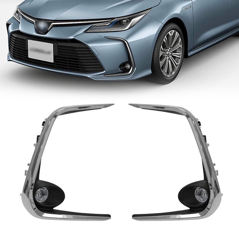 Lumini de zi LED Lampă de ceață DRL pentru Toyota Corolla Sedan Fire Comutator Releu Impermeabil Ornament Cromat