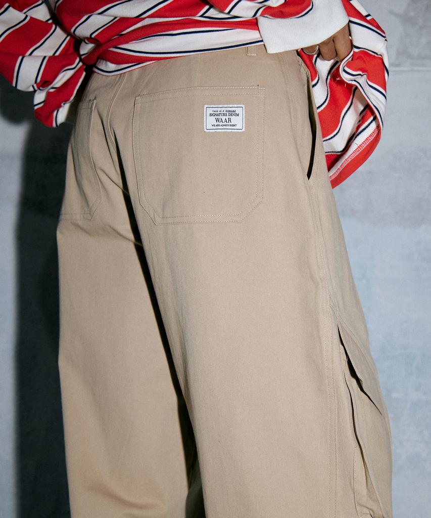 WAARFORWOMAN W1122 Cargo Wide Pants (2 Colors)