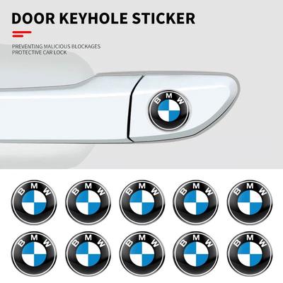 New 2/5/10Pcs Car Door Key Hole Lock Anti-Dustproof Stickers For X1 X2 X3 X5 X4 X6 X7 G30 G20 G32 G11 G12 F40 F30 F20