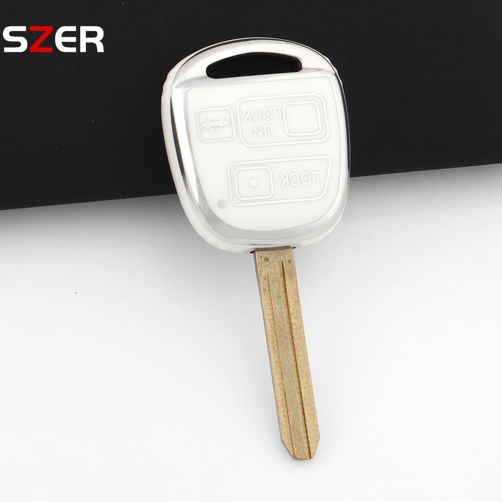 New For Toyota Fj Cruiser Land Yaris Echo For Lexus Es Gs Ls Is Rx Sc Lx Rx400H Keychain Tpu Car Key Case Protect Cover