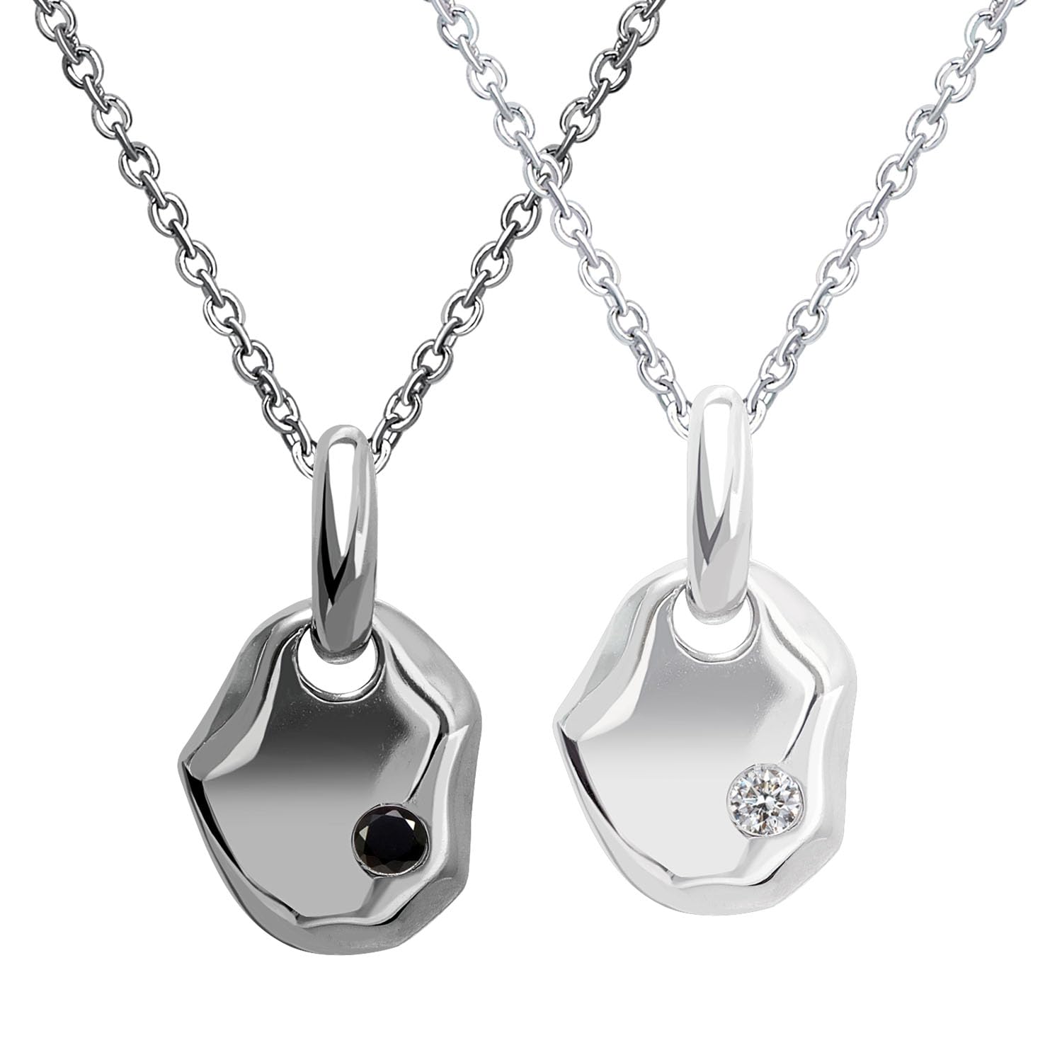 

Парний кулон овального дизайну Срібло 925 [Lara Christie] [PAIR Label] p14052-p