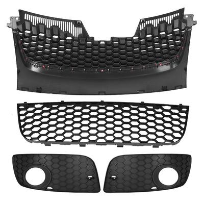 Car Front Black Bumper Hood Lower Grill Fog Light Grills for Golf GTI MK5 20062009