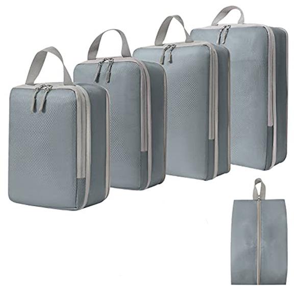 Compressible Travel Storage Bag Set: Large Capacity Suitcase Organizers & Digital Accessories